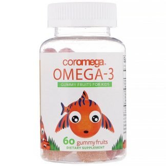 Coromega, オメガ3、子ども用フルーツグミ、フルーツグミ60粒