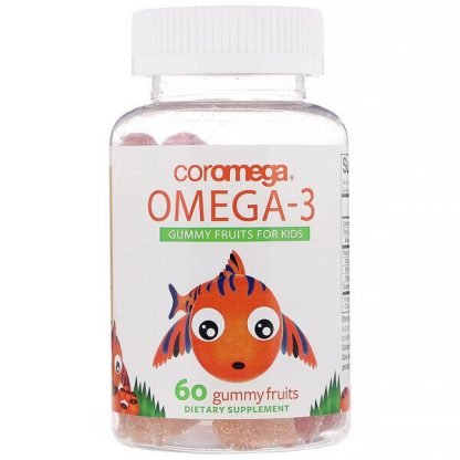 Coromega, オメガ3、子ども用フルーツグミ、フルーツグミ60粒