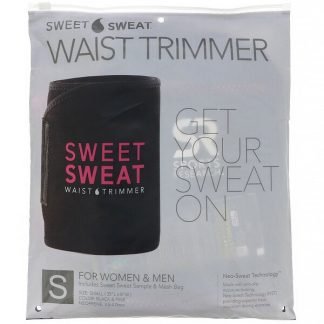 Sports Research, Sweet Sweat Waist Trimmer, Small, Black & Pink, 1 Belt