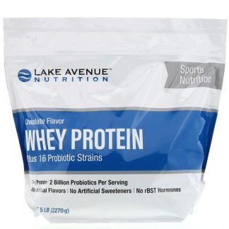 Lake Avenue Nutrition, ホエイタンパク質＋プロバイオティクス、チョコレート風味、2270g（5lb）