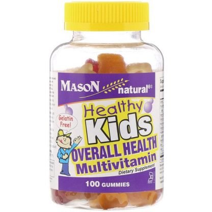 Mason Natural, ヘルシーキッズ(Healthy Kids)、総合的健康用マルチビタミン、グミ100粒