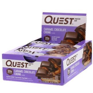 Quest Nutrition, プロテインバー、キャラメルチョコチャンク、12本、各60g