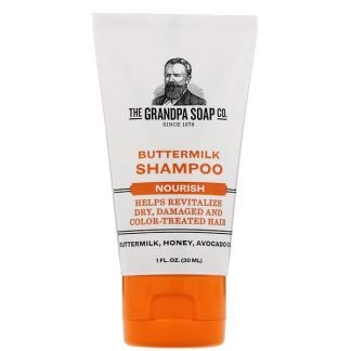 Grandpa's, バターミルクシャンプー、ノーリッシュ、30ml（1oz）