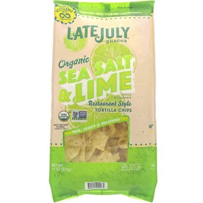 Late July, Organic Tortilla Chips, Sea Salt & Lime, 11 oz (312 g)