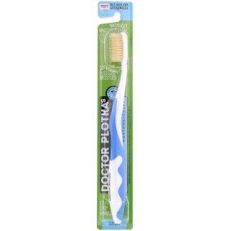 Dr. Plotka, マウスウォッチャーズ、大人用、天然抗菌歯ブラシ、やわらかめ、ブルー、1本