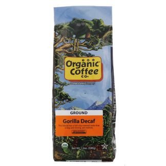 Organic Coffee Co., ゴリラデカフェ(Gorilla Decaf)、挽き、12オンス(340g)