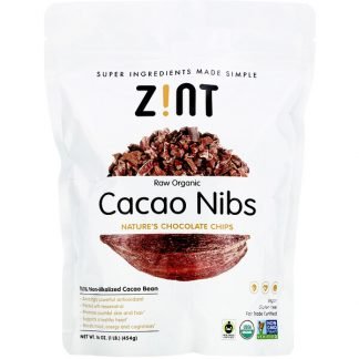 Zint, ローオーガニックカカオニブ、454g（16oz）