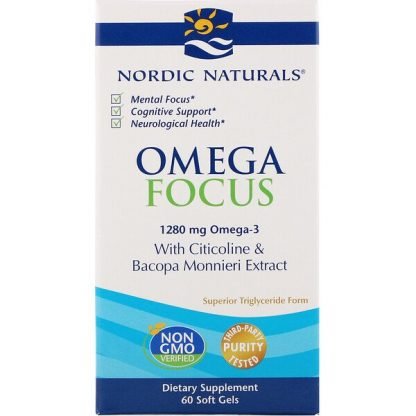 Nordic Naturals, Omega Focus, 1280 mg, 60 Soft Gels