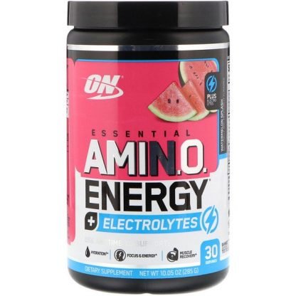 Optimum Nutrition, 必須アミノエナジー + 電解物、スイカスプラッシュ、10.05 oz (285 g)