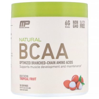 MusclePharm, 天然BCAA、トロピカルフルーツ、234 g（0.52 lbs）