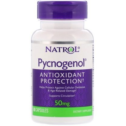 Natrol, ピクノジェノール、50mg、60カプセル