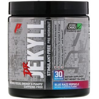 ProSupps, Dr Jekyll、非刺激プリワークアウト、ブルーラズポプシクル、225g