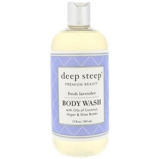 Deep Steep, Body Wash, Fresh Lavender, 17 fl oz (503 ml)