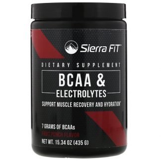 Sierra Fit, BCAA＆電解質、7G BCAA、フルーツポンチ、435 g（15.34 oz）