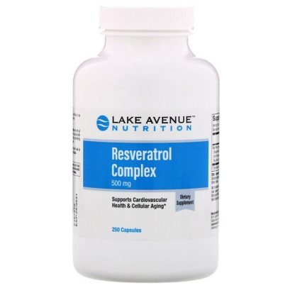 Lake Avenue Nutrition, Resveratrol Complex, 500 mg, 250  Capsules