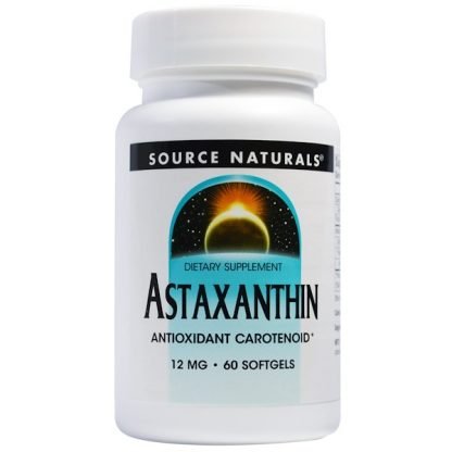 Source Naturals, アスタキサンチン、12mg、ソフトジェル60錠
