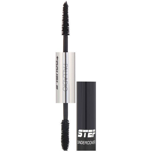 Palladio, ダブルエージェント、Fauxラッシュ効果マスカラ、ジェットブラック、5.5ml