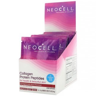Neocell, コラーゲンプロテインペプチド、ザクロアサイー、16袋、各21 g（0.75 oz）