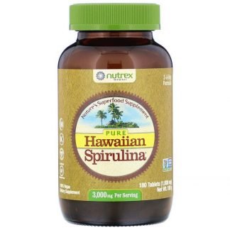 Nutrex Hawaii, ピュアハワイアンスピルリナ、3000mg、180錠