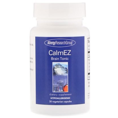 Allergy Research Group, カームイージー（CalmEz）ブレイントニック、植物性カプセル30錠