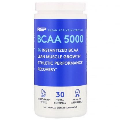 RSP Nutrition, BCAA5000、カプセル240粒