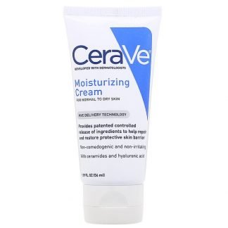 CeraVe, モイスチャライジングクリーム、普通～乾燥肌用、1.89fl oz（56ml）