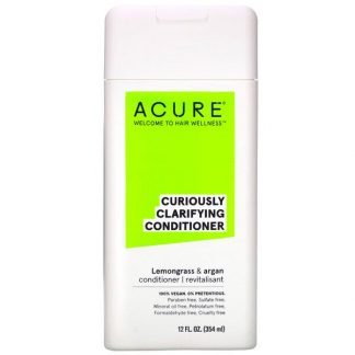 Acure, キュリアスリー・クラリファイイング・コンディショナー、レモングラス&アルガン、12 fl oz (354 ml)