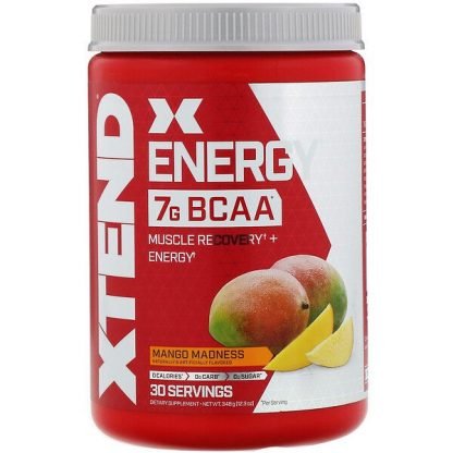 Scivation, Xtend（エクステンド）エナジー、7G BCAA、マンゴーマッドネス、348g（12.3oz）