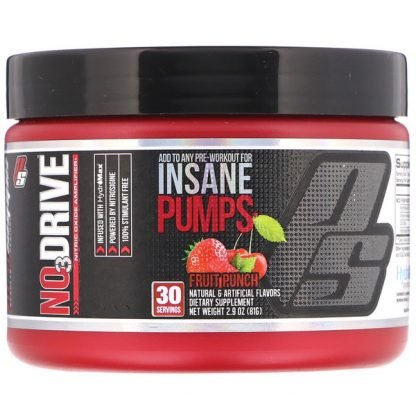 ProSupps, NO3Drive、一酸化窒素増幅剤、フルーツパンチ、81g