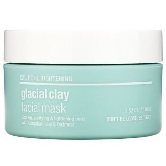 Skin&Lab, ドクター・ポア・タイトニング、グレーシャルクレイフェイシャルマスク、100g