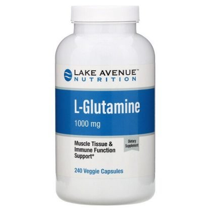 Lake Avenue Nutrition, L-グルタミン、1000mg、植物性カプセル240