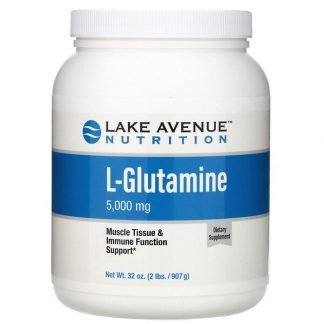 Lake Avenue Nutrition, Glutamine Powder, Unflavored, 5,000 mg , 2 lb (907 g)