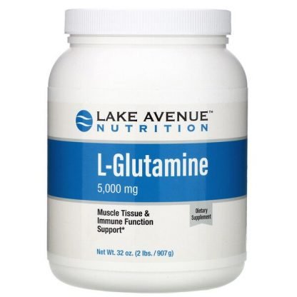 Lake Avenue Nutrition, Glutamine Powder, Unflavored, 5,000 mg , 2 lb (907 g)
