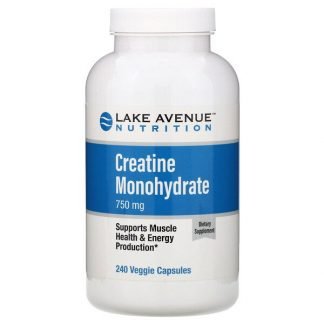 Lake Avenue Nutrition, クレアチン一水和物、750 mg、植物性カプセル240粒