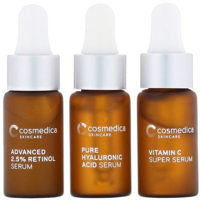 Cosmedica Skincare, エッセンシャルセラムミニ、3個セット