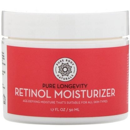 Pure Body Naturals, レチノール、モイスチャライザー、エイジ＆リンクルディファイニングクリーム、50ml（1.7oz）
