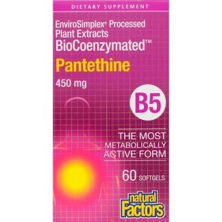 Natural Factors, BioCoenzymated、パンテチン、450 mg、60ソフトジェル