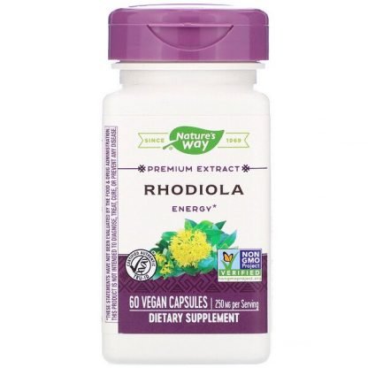 Nature's Way, Rhodiola, 250 mg, 60 Vegan Capsules