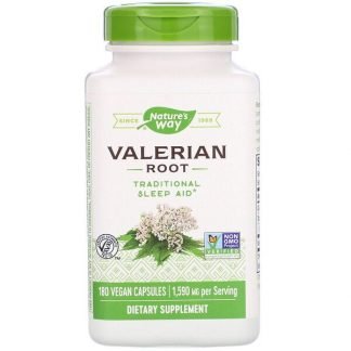 Nature's Way, Valerian Root, 1,590 mg, 180 Vegan Capsules