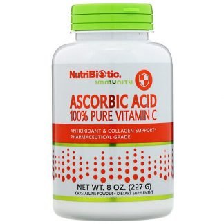 NutriBiotic, イミュニティ、アスコルビン酸、100％ピュアビタミンC、クリスタラインパウダー、227 g