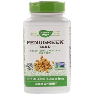 Nature's Way, フェヌグリークシード、1,220 mg、ビーガンカプセル320粒