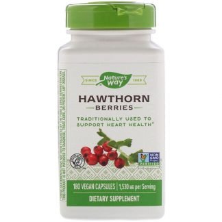 Nature's Way, Hawthorn Berries, 1,530 mg, 180 Vegan Capsules