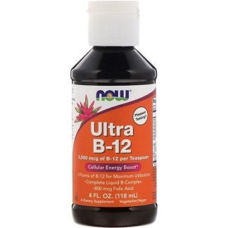 Now Foods, ウルトラB-12、5,000mcg、118ml（4fl oz）