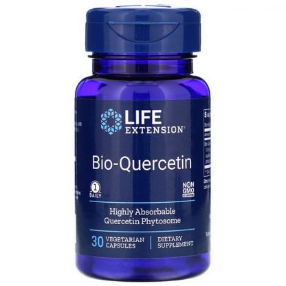 Life Extension, バイオケルセチン、植物性カプセル30粒