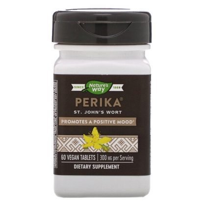 Nature's Way, Perika, St. John's Wort, 300 mg, 60 Vegan Tablets