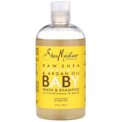SheaMoisture, ベビーウォッシュ＆シャンプー、フランキンセンス＆ミルラ入り、384 ml（13 fl oz）