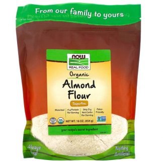 Now Foods, Real Food, Organic Almond Flour, Superfine, 16 oz (454 g)