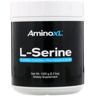 AminoXL, L-セリン、1,000g（2.2lbs）