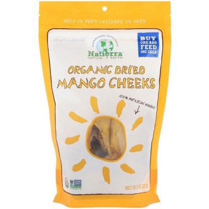 Natierra, オーガニックドライ、マンゴーチーク、227 g（8 oz）