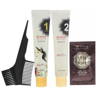 Doori Cosmetics, デンギモリ、薬用ハーブヘアカラー、ブラック、1セット